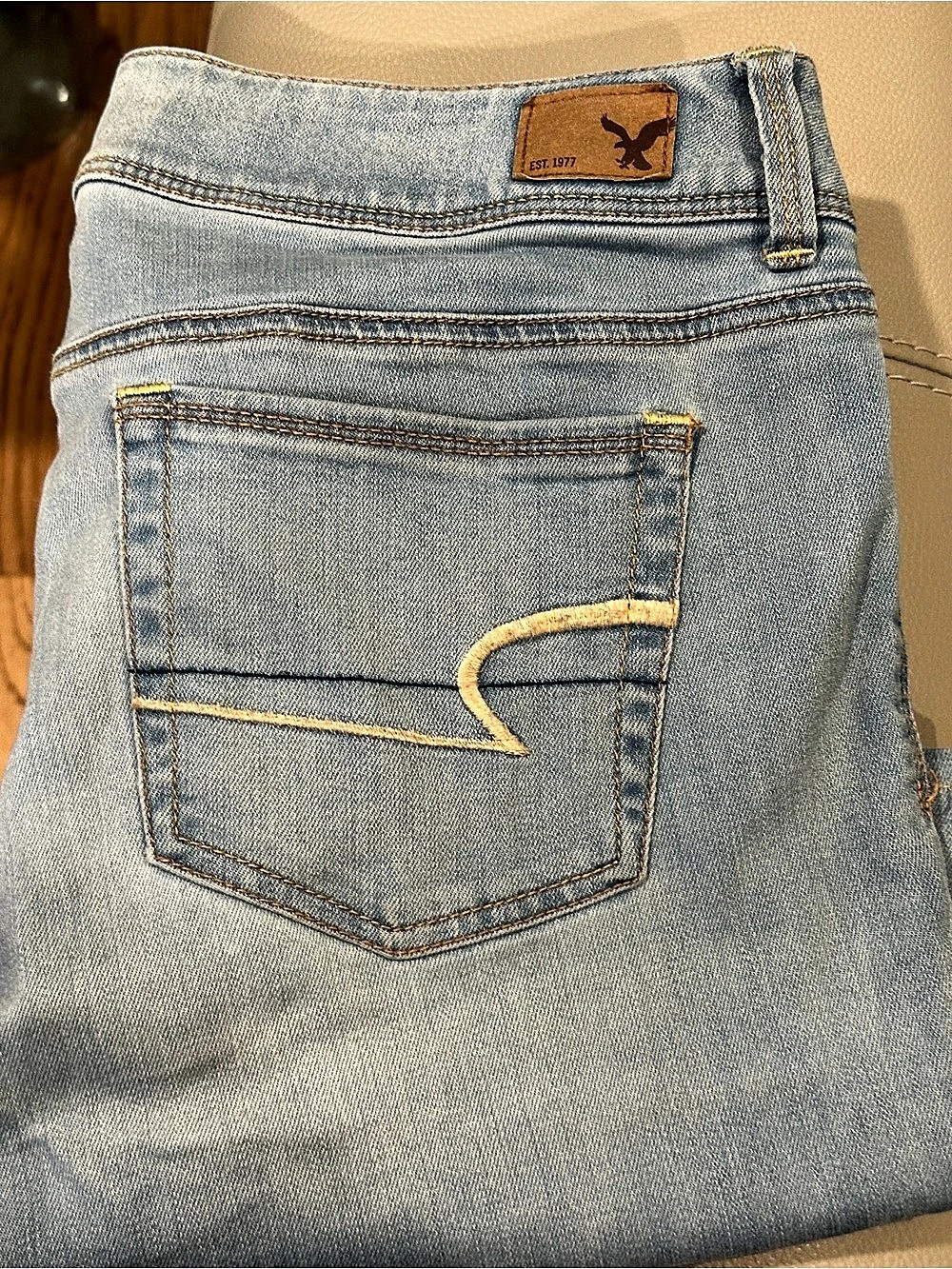 KICk Butt Kick Boot Bootcut Jeans in Blue Waist 12